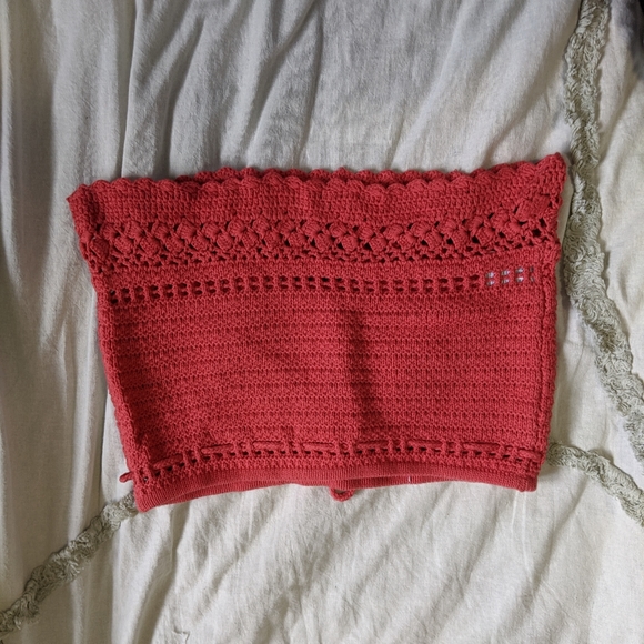 Pink Crochet Tube Top - Picture 3 of 5